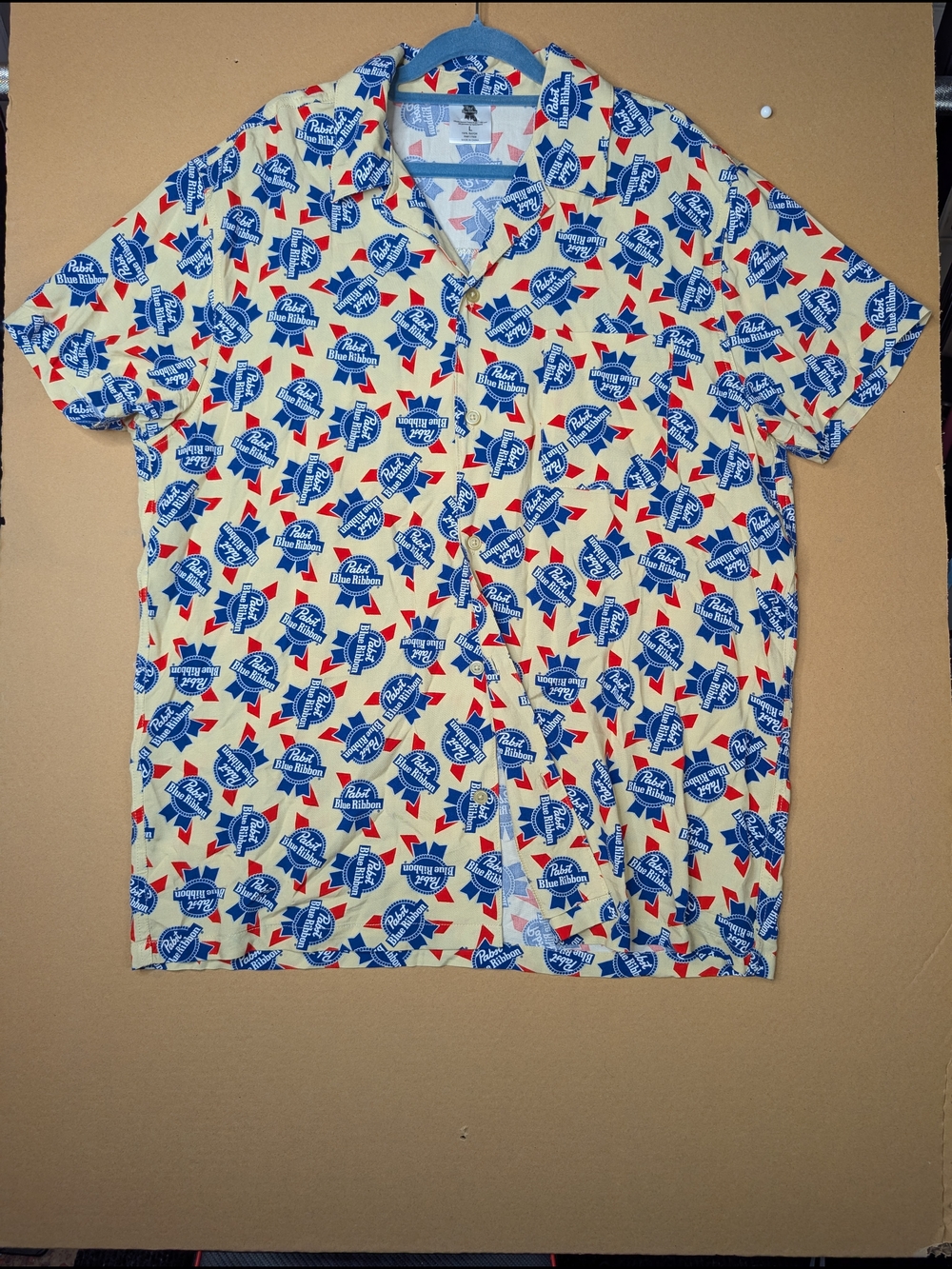 Pabst Blue Ribbon Lightweight Button Up